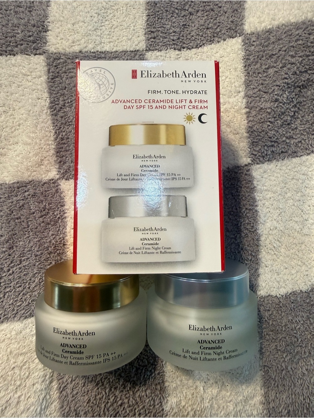 Elizabeth Arden Advanced Ceramide Day & Night Cream Set - Gold, Silver, White - Picture 1 of 1